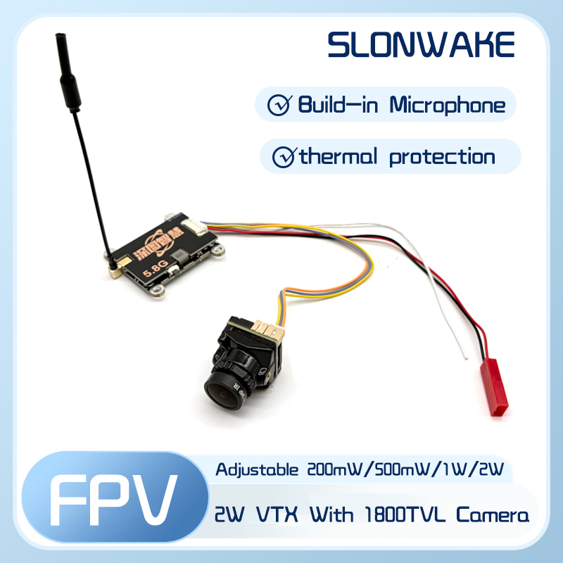 Drone Receiver - SLONWAKE 5.8G 56CH 2W 송신기 VTX(CMOS